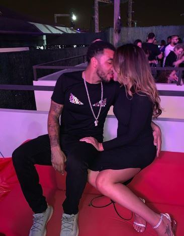 Alisha Hosannah with her boyfriend, Troy Deeney.